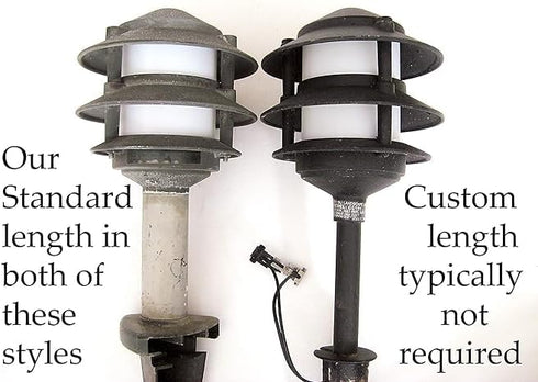 Frosted Plastic Lens Globe for 3 Tier Metal Low Voltage Path Lights compatible with Malibu Landscape Lighting, Hampton Bay, Paradise Cast Aluminum...