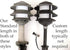 Frosted Plastic Lens Globe for 3 Tier Metal Low Voltage Path Lights compatible with Malibu Landscape Lighting, Hampton Bay, Paradise Cast Aluminum...