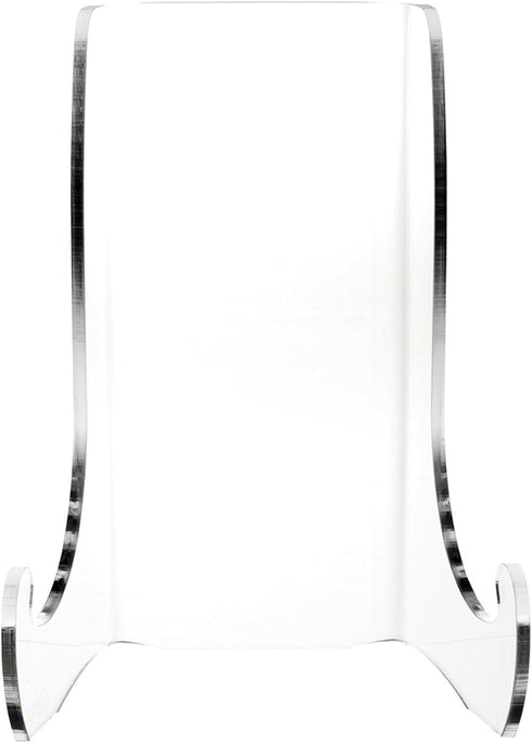 Plymor Clear Acrylic Flat Back Easel with Shallow Support Ledges, 7.5" H x 5.375" W x 4.25" D...