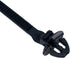 Umbrella Wing Nylon Push Mount Zip Ties 50Pcs, Heavy Duty Black Wire Zips Tie Mounts, Self Locking Push Mount Cable Zip Tie for Engine Bay Wire Ha...