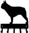 French Bull Key Holder & Dog Leash Hanger for Wall - Large 9 inch Wide with 5 Hooks - Made in USA...