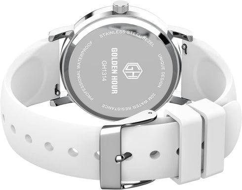 GOLDEN HOUR Waterproof Nurse Watch for Medical Professionals, Students Women Men - Military Time Luminouse Easy to Read Dial, 24 Hour with Second ...