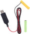 LR03 AAA Battery Eliminator 2M USB Power Supply Cable Replace 1 to 4pcs AAA Battery (3V)...