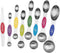 Magnetic Measuring Spoons Set of 8 Stainless Steel Stackable Dual Sided Nesting Teaspoons and Tablespoons for Measuring Dry and Liquid Ingredients...