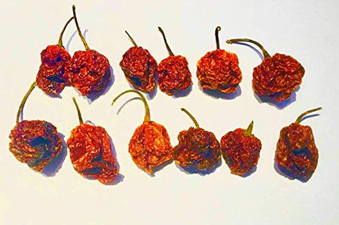 Wicked Reaper Wicked Tickle Carolina Reaper Chili Peppers World's Hottest Dried Spice 10 Pack +2 Free...