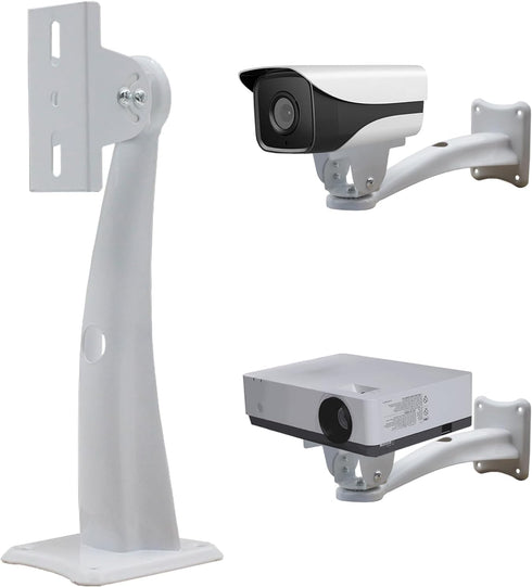 Mini Projector Wall Mount Security Camera Mount Bracket for Camera with 1/4 Screw Head Wall Mount Projector, and Webcam Housing (White) (9.57)...