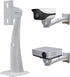 Mini Projector Wall Mount Security Camera Mount Bracket for Camera with 1/4 Screw Head Wall Mount Projector, and Webcam Housing (White) (9.57)...