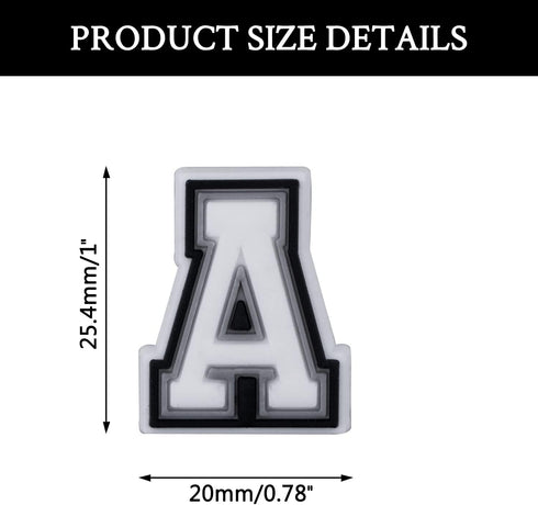 74 Pack Letter Decoration Charms 0-9# Number, Alphabet ABC-Z Characters for Boy Girl Teens Men Women and Adults...
