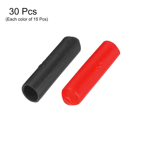 MECCANIXITY 30Pcs Heat Shrink End Cap 8mm ID x 35mm L 3:1 Ratio Heat Shrink Tubing Caps Lined Sealed Waterproof Adhesive for Electrical Wire Cable...