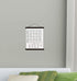 Black Wood & Canvas Wall Hanging Bathroom Word Search Forgot Phone Wall Art Small 12x14.5-Inch...