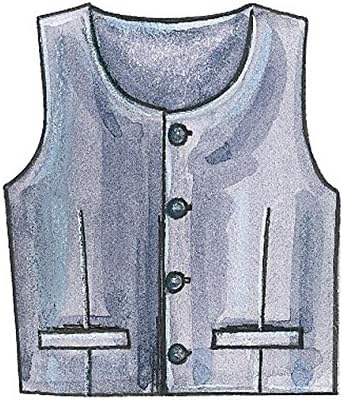 McCall's Patterns M7223 Children's/Boys' Lined Vests, Cummerbund, Bow Tie and Necktie Sewing Template, CHH (7-8-10-12)...
