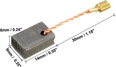 uxcell Carbon Brushes,for Electric Motor,14mmx9mmx6mm,Power Tool,Polisher,Replacement Repair Part 10pcs...