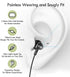 USB Earbuds with USB-A to C Adapter, USB-C + USB-A Earbuds Headphones Compatible with Samsung Smartphones, Laptop PC, Mac, Advanced DAC Sound Card...