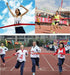 Athletics Sprint Belt,Double Face Satin Ribbon,18m Red Ribbon Nylon Sprint Race Finish Line, Rushing SprintingRope for School Sports Meeting, Wedd...