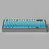 Side Printed Keycaps Cyan Gradient 125 Keys Cherry Profile PBT Heat Sublimation keycap Set for Mx Cherry Mechanical Keyboard (128 Cyan Gradient)...