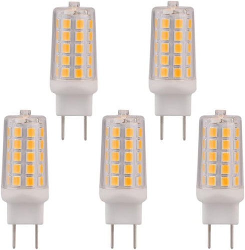 4W G8 LED Bulb Dimmable Soft White 2700K Equivalent to G8 Halogen Light Bulbs 35W, G8 Base 2Pin T4 JCD Type for Under Counter, Under-Cabinet Light...