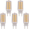 4W G8 LED Bulb Dimmable Soft White 2700K Equivalent to G8 Halogen Light Bulbs 35W, G8 Base 2Pin T4 JCD Type for Under Counter, Under-Cabinet Light...