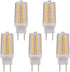4W G8 LED Bulb Dimmable Soft White 2700K Equivalent to G8 Halogen Light Bulbs 35W, G8 Base 2Pin T4 JCD Type for Under Counter, Under-Cabinet Light...