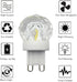 Lxcom Lighting G9 LED Bulb 2W Dimmable Globe Crystal LED Light Bulbs 20W Equivalent G9 Base COB Light Bulbs Daylight White 6500K 150LM 110V for Ho...