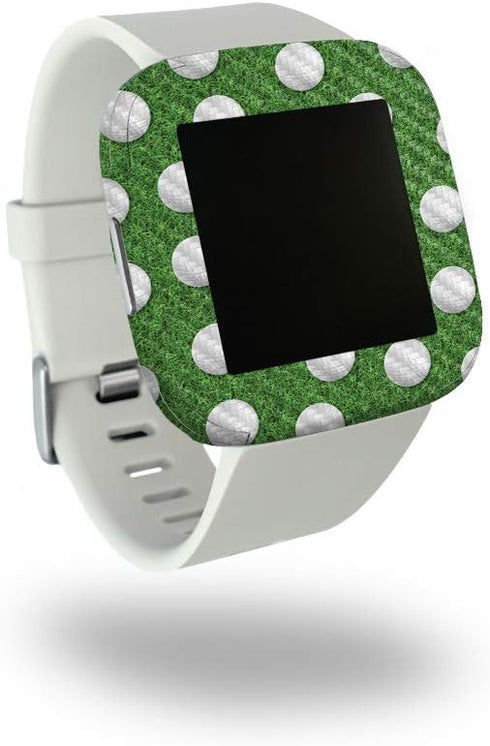 MightySkins Carbon Fiber Skin for Fitbit Versa 2 - Golf | Protective, Durable Textured Carbon Fiber Finish | Easy to Apply, Remove, and Change Sty...
