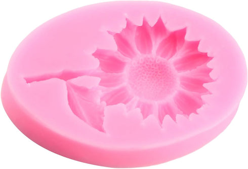 Sunflower Cake Fondant Molds Sun Flower Silicone Chocolate Candy Mold For Cake Decorating Cupcake Topper Gum Paste Polymer Clay...
