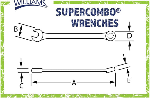 Williams 1209MSC Super Combo Combination Wrench, 9 Millimeter...