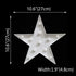LED Marquee Star Sign Night Light, Battery Operated Star Shaped Desk Table Lamp for Kids, Baby, Child, Girl Gift, Nursery Room, Wall Decor (White)...