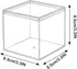 dedoot Clear Acrylic Boxes with Lid, 4 Pack 3.3x3.3x3.3 Inch Clear Acrylic Plastic Square Cube Small Acrylic Storage Containers for Favors, Sweets...