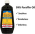 Lamplight ¼ Gallon (32 oz) Ultra-Pure Lamp Oil Blue - Liquid Paraffin Oil for Indoor use, sootless, smokeless and odorless, Emergency kit Blue...