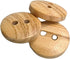 Olive Wood Buttons - 2 holes / 5 sizes - REVERSIBLE (12, 15, 18, 20 y 25 mm) - Manufactured in EUROPE (10 mm)...