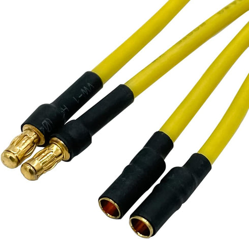 6PCS 3.5mm Banana Gold Bullet Connector Extension Cable for RC Brushless Motor ESC Extension Cable Wire RC Car Boat Parts...