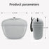 Dog Treat Pouch 2 pack, Dog Treat Training Pouch, Silicone Pet Treat Bag BPA Free/Clip/Magnetic Dog Walk (grey & black)...
