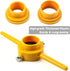 6Pcs PVC Thread Maker Tool Pipe Threader Plumbing Tool Kit Plastic Pipe Round Die Set with 3 Dies 1/2", 3/4" and 1" NPT Die Set Manual Hand Tool f...