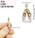 12Pcs Ballet Shoe Shaped Beads Gold Plated Shoes Shaped Enamel Charms Cute Alloy Shoes Shaped Beads for Bracelet Necklace Keychain Jewelry Making ...