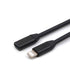 Black Lightning Extension Cable with 3.3 Feet/1 Meter Long,Male to Female Extender Dock Cable Adapter Pass Audio Video Music Data and Power Charge...