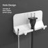 2 Pack Wall Mount Phone Holder Self-adhesive Type with Non-slip Design, Key Holder and Charging Holes for Bathroom, Living Room, Bed Room, Kitchen...