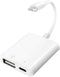 Lightning to USB Camera Adapter with Charging Port for iPhone Portable USB 3.0 Female OTG Cable for iPad to Connect Card Reader USB Flash Drive U ...