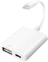 Lightning to USB Camera Adapter with Charging Port for iPhone Portable USB 3.0 Female OTG Cable for iPad to Connect Card Reader USB Flash Drive U ...