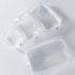 5 Pack Clear Plastic Zippered Toiletry Carry Pouch TSA Approved Toiletry Bag Portable Cosmetic Makeup Bag for Vacation, Bathroom and Organizing (W...