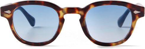 ADE WU Retro Round Sunglasses Women Men Vintage Small Circle Frame Tint Lens Sun Glasses Unisex Style 46mm...