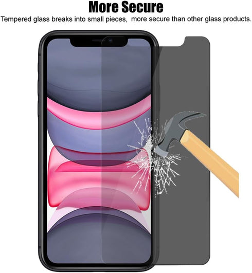 3 Pack Privacy Screen Protector For iPhone 11 Pro 5.8" / iPhone X/iPhone XS Anti Spy Private Tempered Glass...