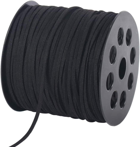 Tenn Well 2.6mm Suede Cord, 100 Yards Flat Faux Leather Cord String for Necklaces, Bracelets, Jewelry Making, Beading, DIY Crafts Halloween Decor ...