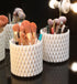 5 Slots 360 Degree Rotating Plastic Desktop Pen Pencil Holder,Makeup Brushes Storage Cup,Office Stationery Organizer...