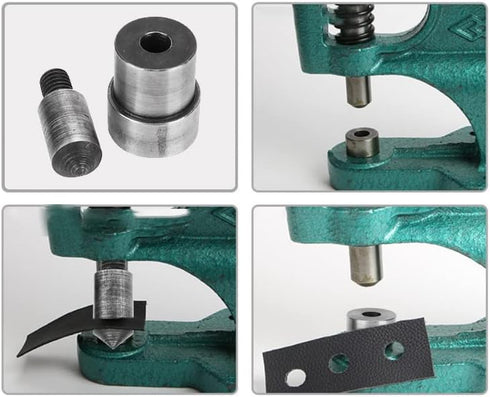 2Pcs Heavy Duty Metal Grommet Die Mold Eyelet Hand Press Punch Machine Tool Spring Snap Fastener Button Die for Hand Pressing(1.5 mm)...