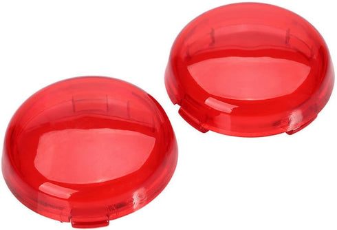 ZYTC Red Harley Turn Signal Lens Covers Lenses Pack of 2...