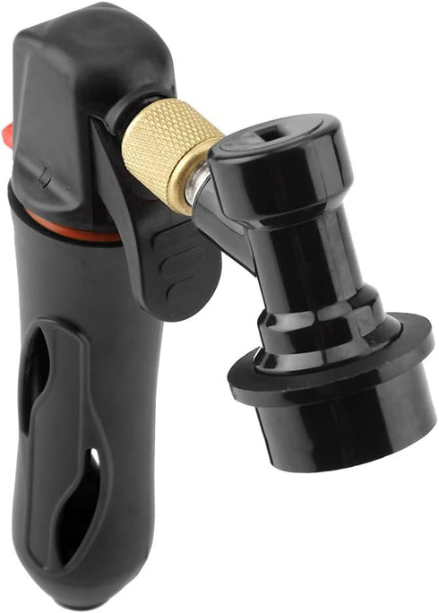 Portable Homebrew Keg Charger Handheld CO2 Injector Draft Beer Dispenser for Homebrew Soda Valve(black)...