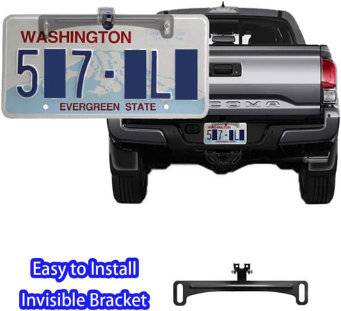 Unifizz Universal Car Dash Cam Mirror Camera Kit Rearview Camera Mount, License Plate Bracket for Backup View Camera...