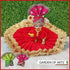 Handmade Pearl Diamond Studded Laddu Gopal Mukut Colorful Flower Pagdi of Ladoo Gopal Ji and Radha Rani for by Handmade Artist of Mathura (Multico...