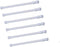 Tension Rods, 6 Pack Adjustable Spring Steel Cupboard Bars 21.6 to 35.4 Inches Tension Curtain Rod Shower Rod Closet Rod Tensions Rod Extendable W...