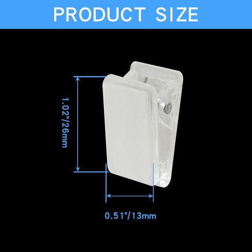 30pcs Self-Adhesive Clips, Poster Photo Paper Clips, Flag Tapestry Hangers, Double-Sided Adhesive Spring Clips, Clear...